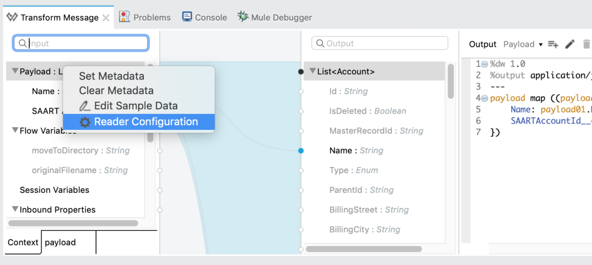 Use pipe delimited file to upsert record in Mulesoft 3 LaptrinhX