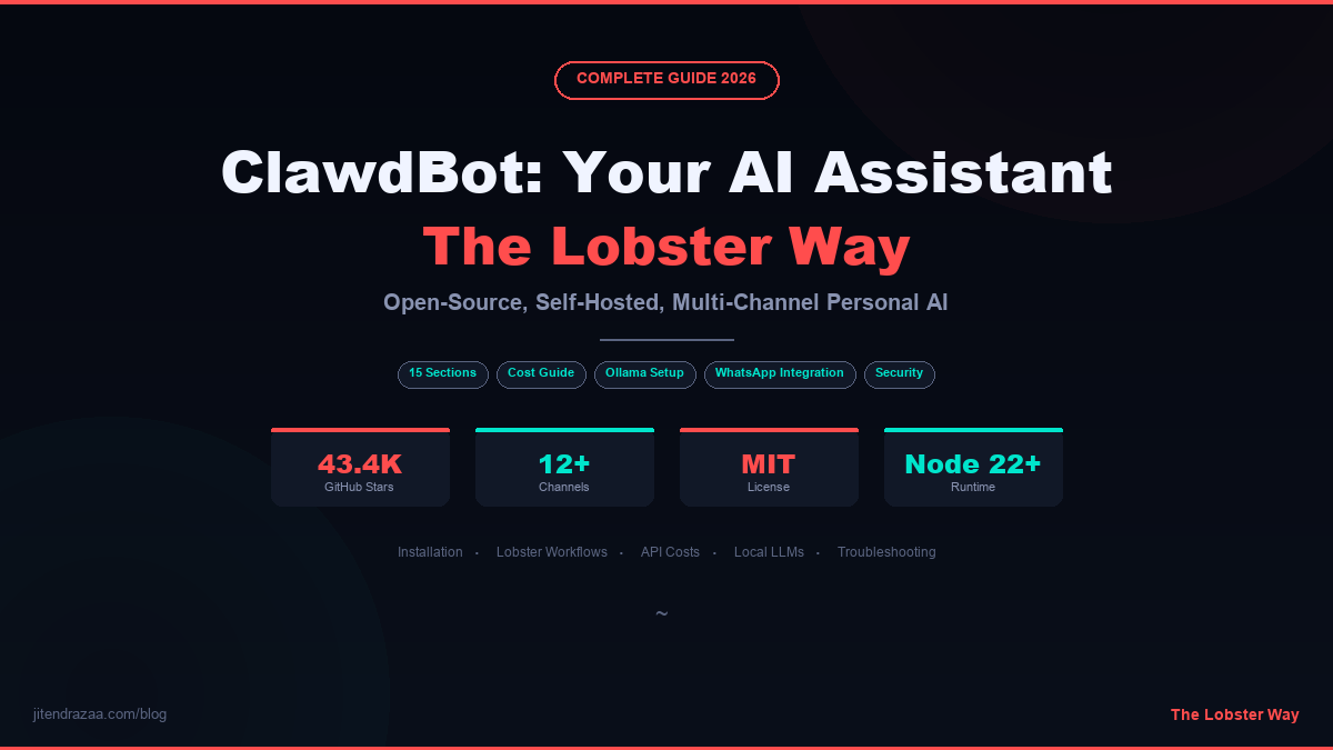 ClawdBot Complete Guide: Open-Source AI Assistant 2026