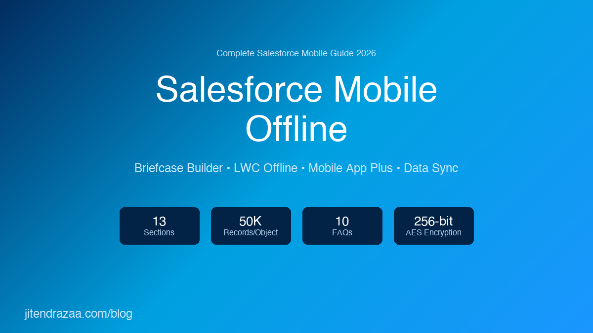 Salesforce Mobile Offline Complete Guide 2026 | Briefcase Builder, LWC Offline & Best Practices
