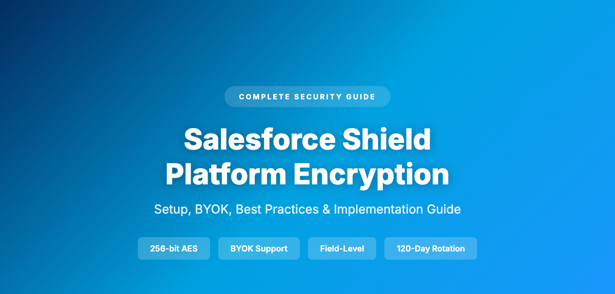 Salesforce Shield Platform Encryption: Complete Guide 2026 | Setup, Best Practices & Implementation